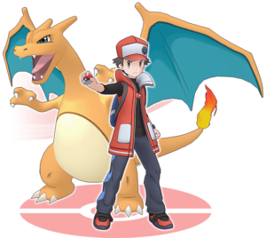 Rosso e Charizard