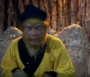 Sun Wukong in front of the Demon King