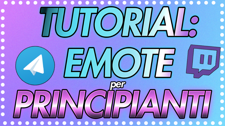 Tutorial: Emote e stickers a partire dalle foto con YoshinoArt