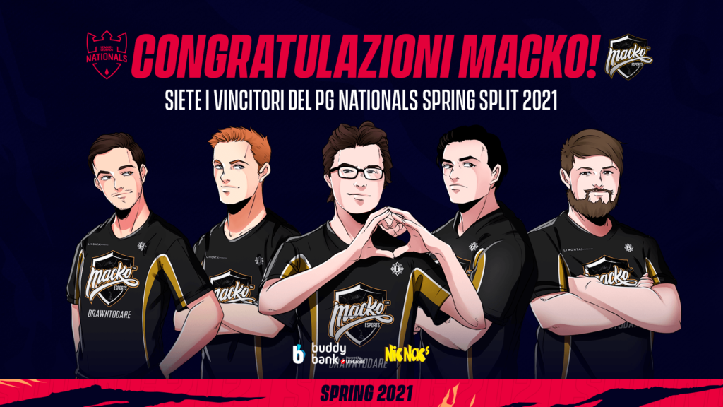 PG NATIONALS SPRING SPLIT 2021: I MACKO ESPORTS: SONO I VINCITORI! 1 PG Nationals Spring Split