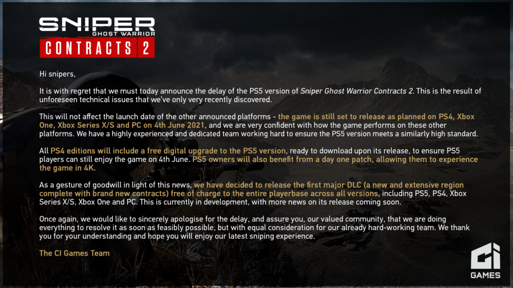 Sniper Ghost Warrior Conctracts 2